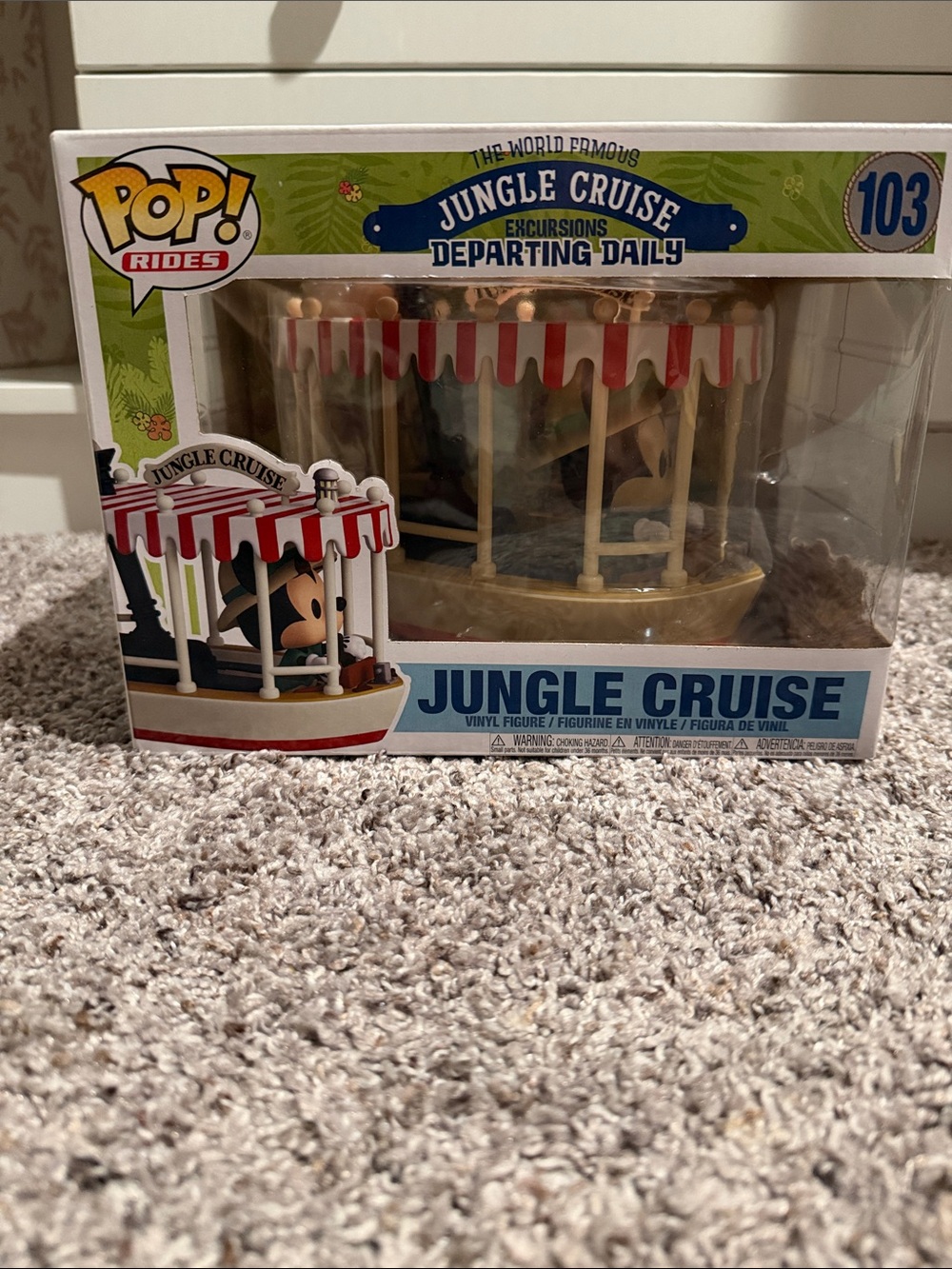 Funko Mickey Mouse Jungle Cruise Pop! Rides Vinyl Figure with Red and White Cano